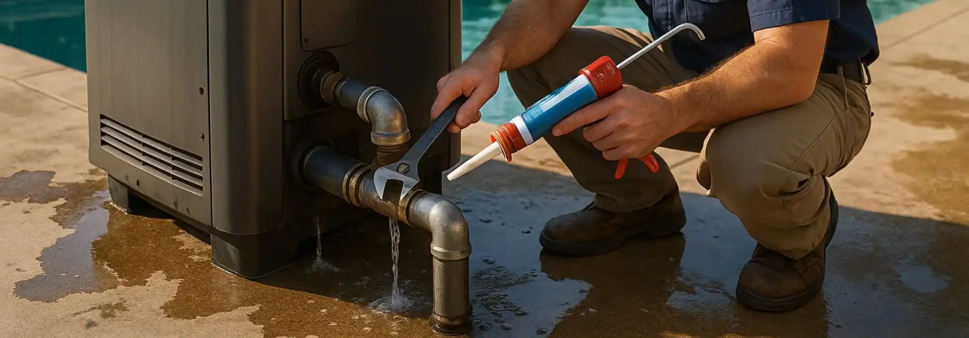  Pool Heater Leak Repair - HVAC Vaughan